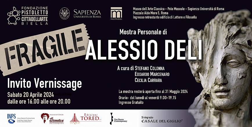 Fragile mostra personale di alessio deli